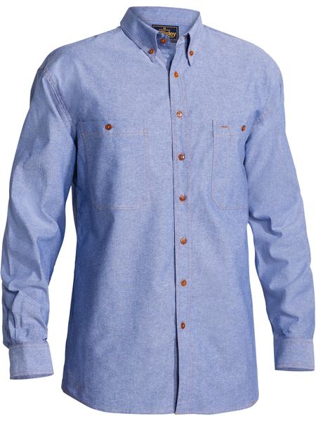 B76407-Chambray Long SLeeve Shirt