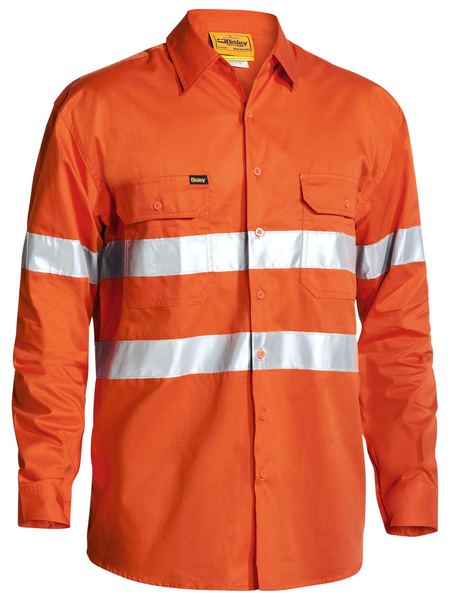 BS6897-Taped Hi Vis Cool Lightweight Drill Shirt