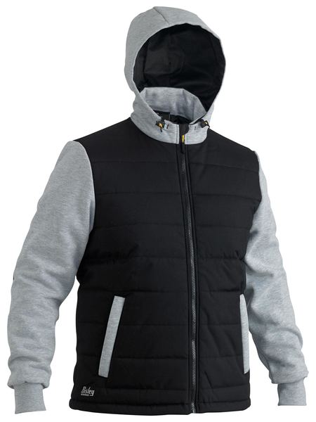 BJ6944-Flx & Move™ Contrast Puffer Fleece Hooded Jacket