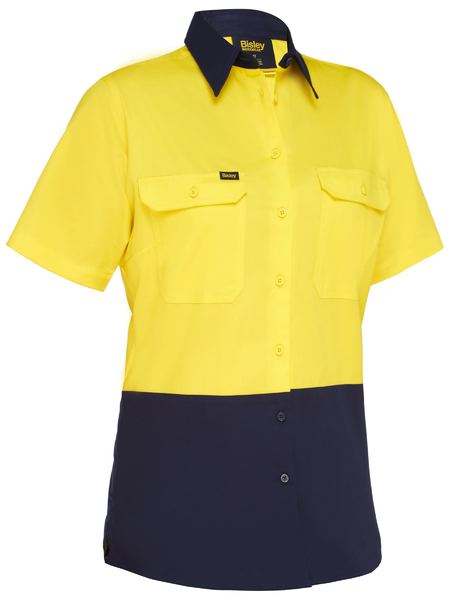 BL1895-WOMEN’S TAPED HI VIS COOL LIGHTWEIGHT DRILL SHIRT