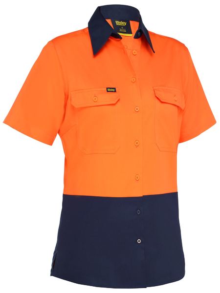 BL1895-WOMEN’S TAPED HI VIS COOL LIGHTWEIGHT DRILL SHIRT