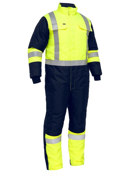 BC6453T-X TAPED TWO TONE HI VIS FREEZER COVERALL