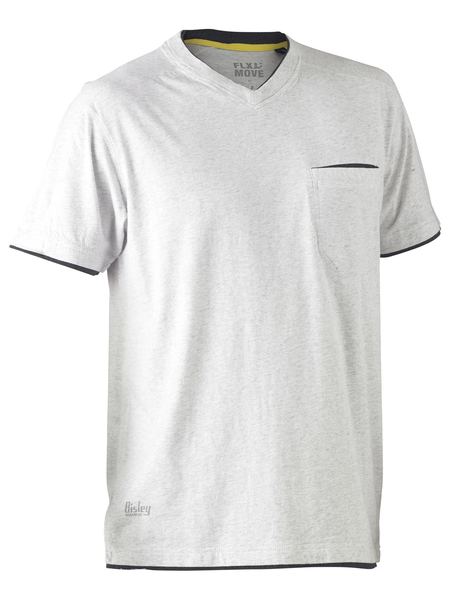 BK1933-Flx & Move™ Cotton V Neck Short Sleeve Tee