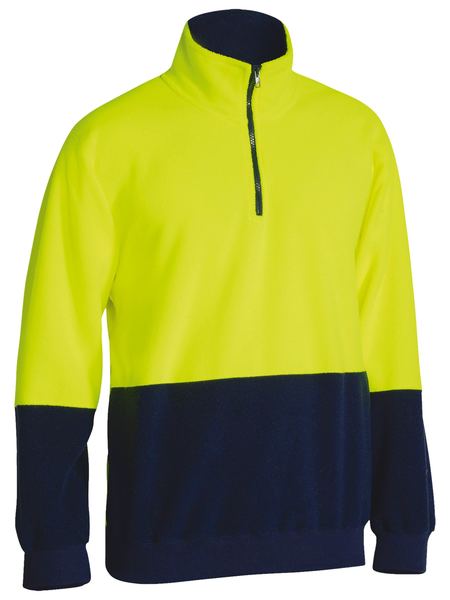 BK6889-Hi Vis Polar Fleece Zip Pullover