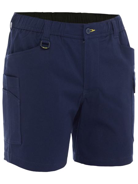 BSHC1018-STRETCH COTTON ELASTIC WAIST CARGO SHORT