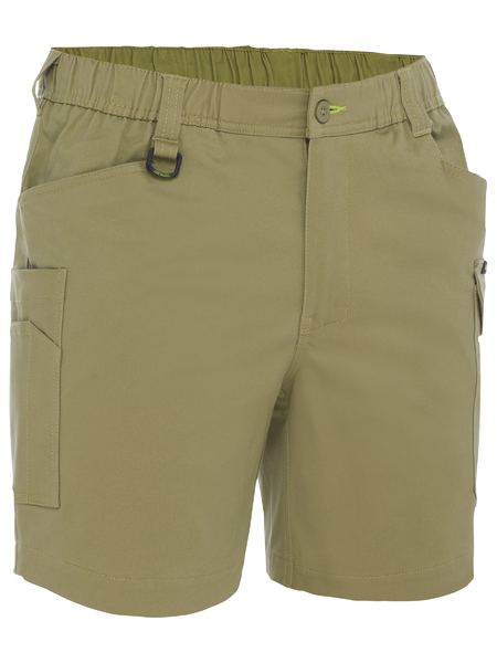 BSHC1018-STRETCH COTTON ELASTIC WAIST CARGO SHORT