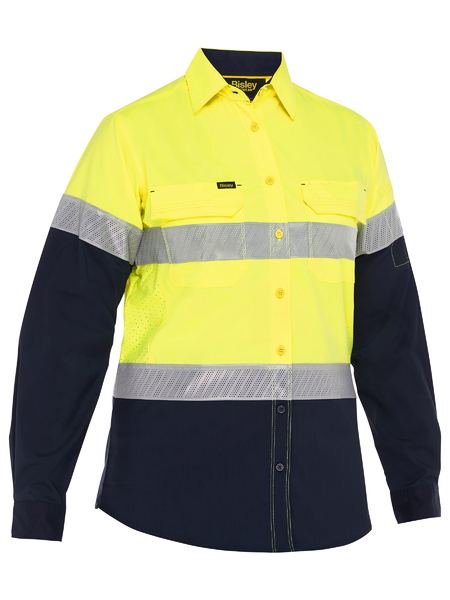 BL6491T-WOMEN’S X AIRFLOW™ HI VIS TAPED LASER LONG SLEEVE SHIRT