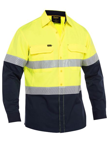 BS6491T-LASER LONG SLEEVE SHIRT FOR MEN-HI VIS-TAPED