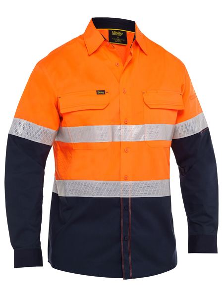 BS6491T-LASER LONG SLEEVE SHIRT FOR MEN-HI VIS-TAPED