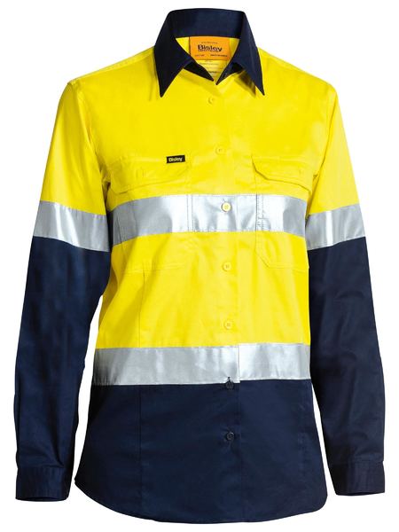 BL6696T-Long Sleeve (With Nbcf Embroidery) Women's Taped Cool Lightweight Hi Vis Shirt