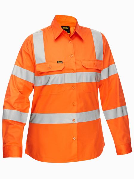 BL6016T-WOMENS TAPED BIOMOTION COOL LIGHTWEIGHT HI VIS SHIRT