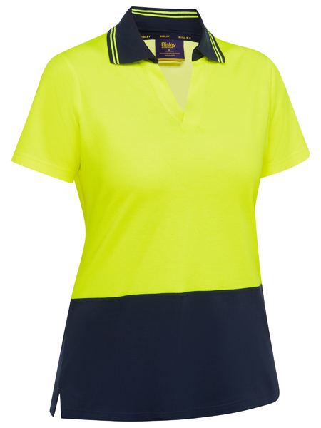 BKL1234-WOMEN’S HI VIS V-NECK POLO