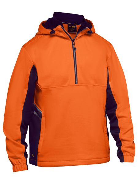 BK6571-HI VIS WATER REPELLENT FLEECE HOODIE