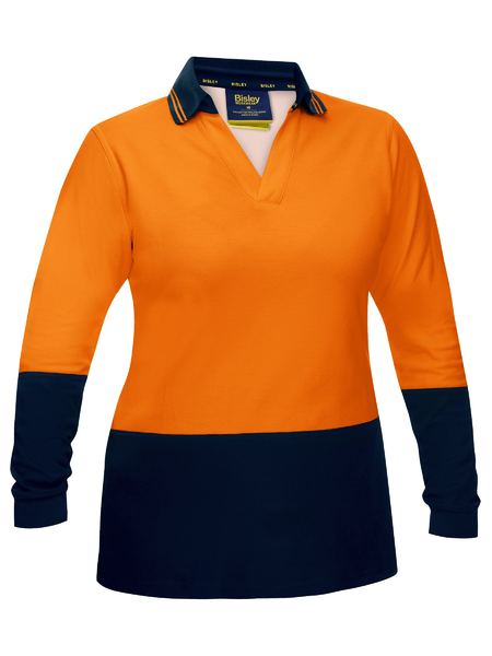 BKL6234-V-NECK POLO FOR WOMEN (HI VIS)