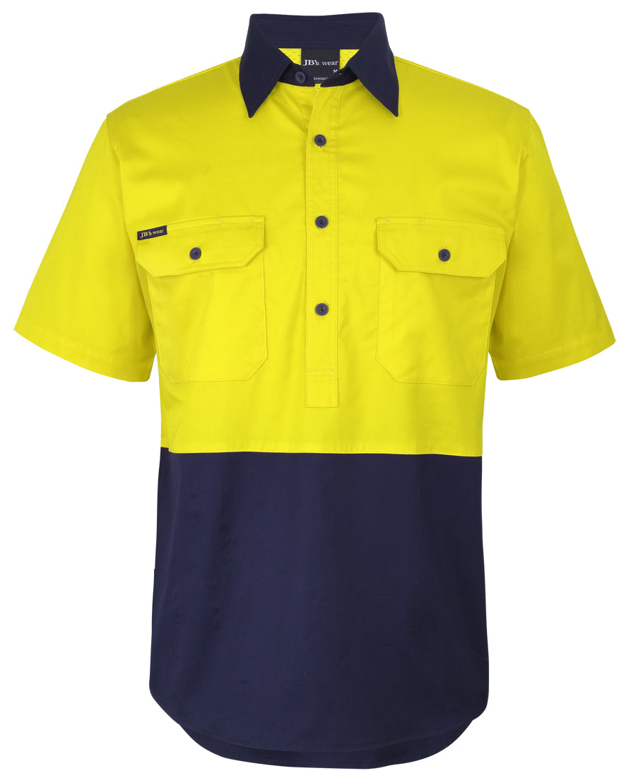 6HVCW-Jb's Hv Close Front S/S 150G Work Shirt