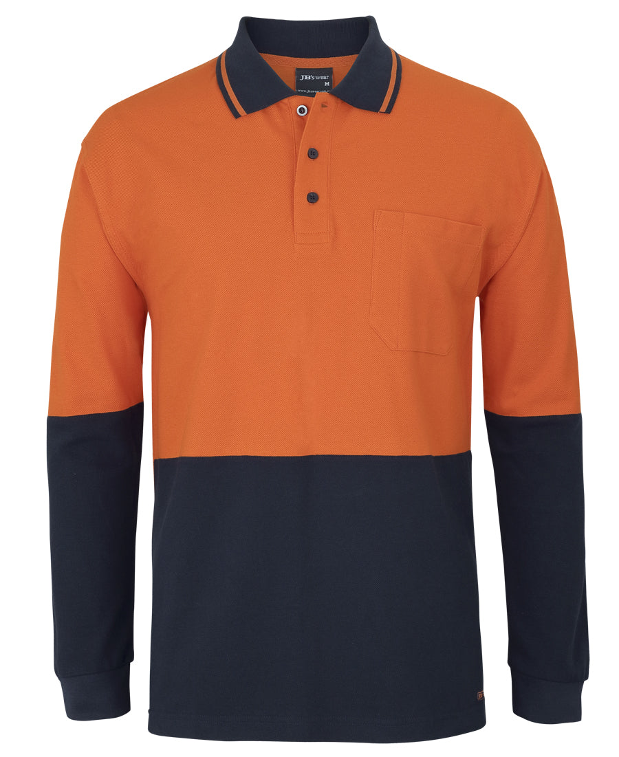 6HVQL-Jb's Hv L/S Cotton Pique Trad Polo