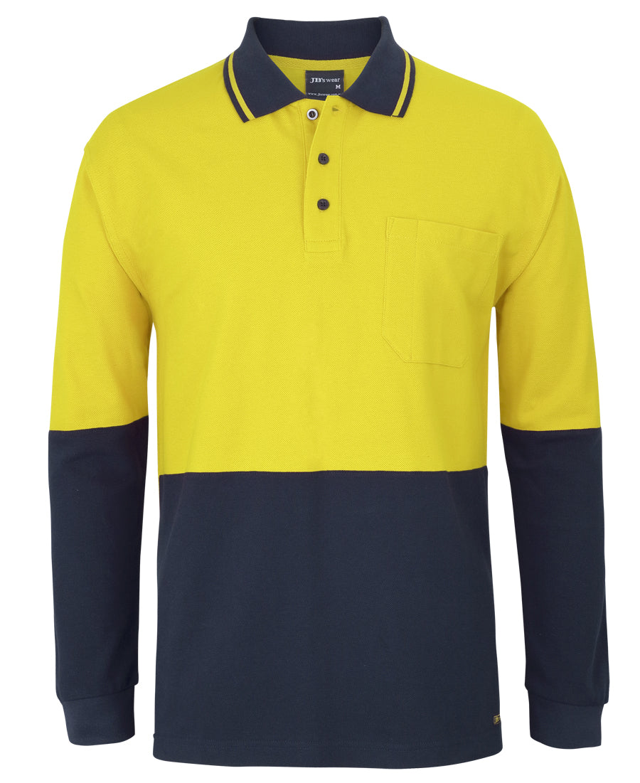 6HVQL-Jb's Hv L/S Cotton Pique Trad Polo