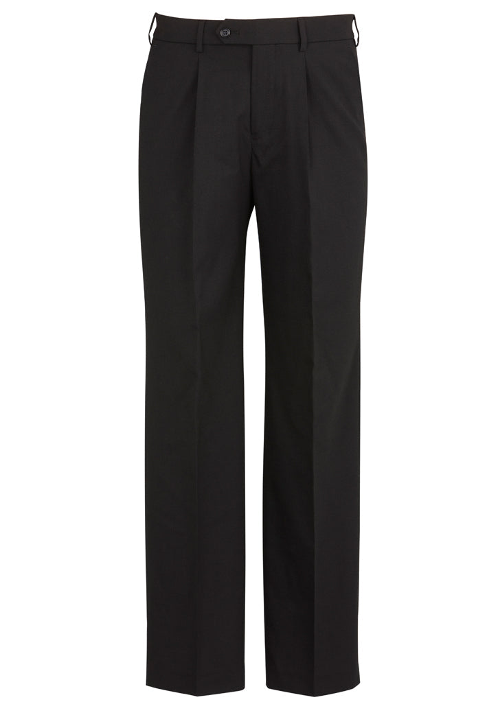 74011R-Comfort Wool Stretch Mens One Pleat Pant Regular