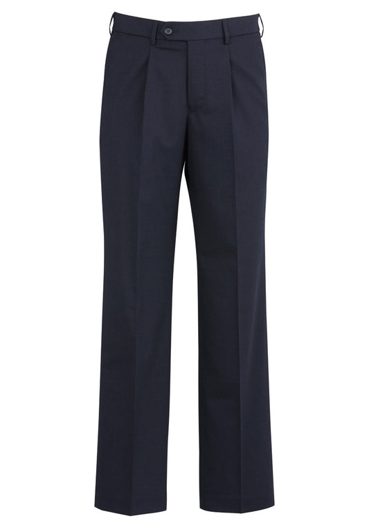 74011R-Comfort Wool Stretch Mens One Pleat Pant Regular