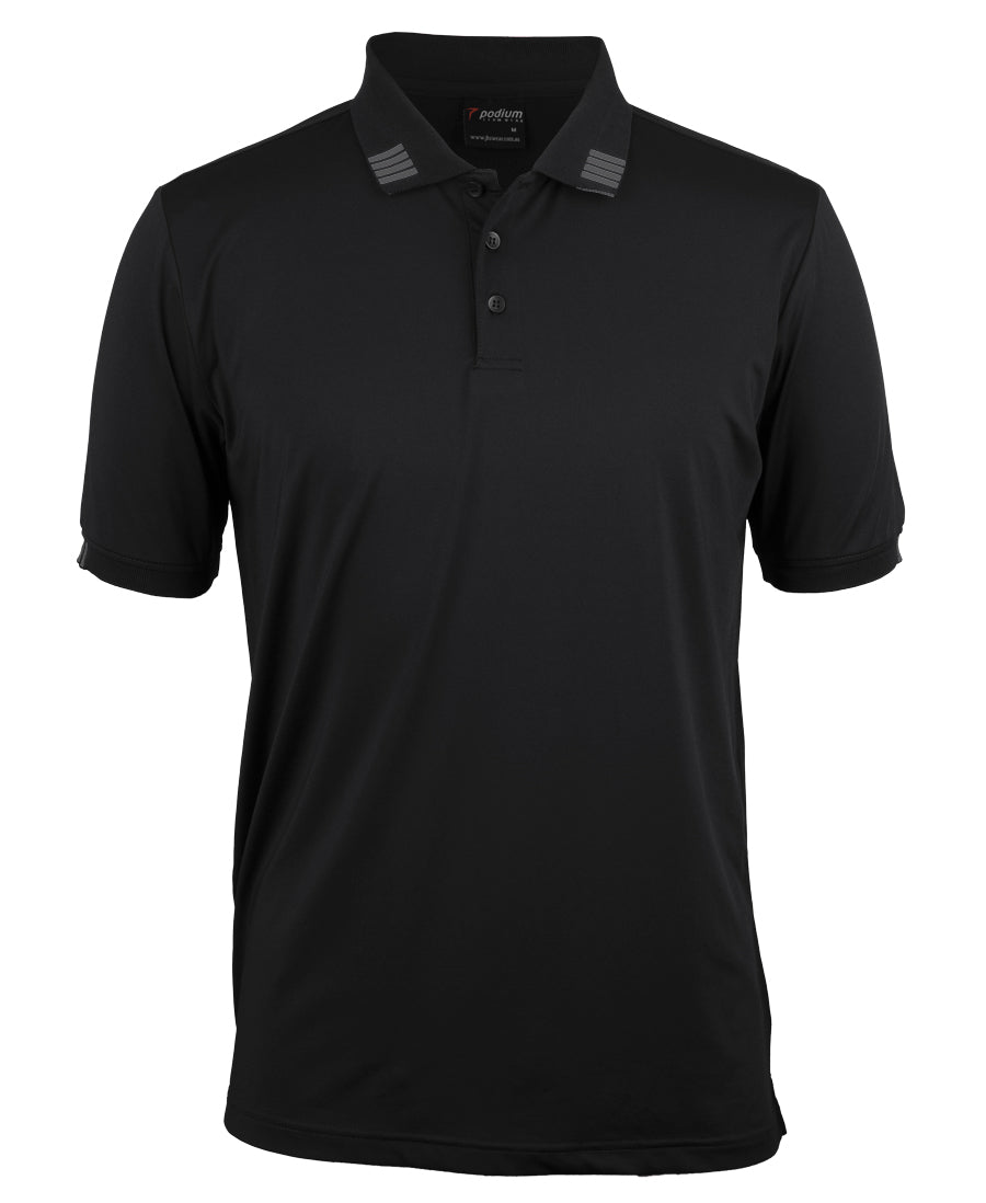 7S4P-Podium 4 Stripe S/S Stretch Polo