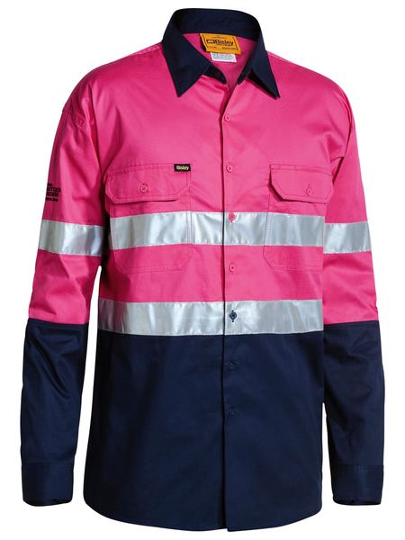 BS6896-Taped Hi Vis Cool Lightweight Long Sleeve Shirt