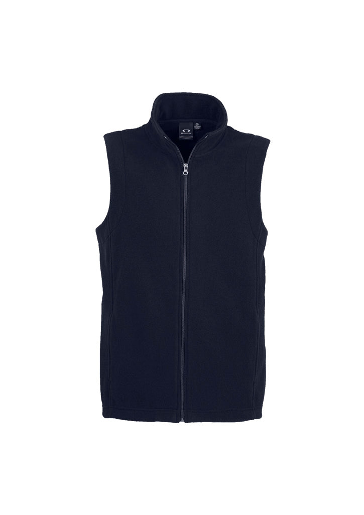 F233MN-Mens Plain Micro Fleece Vest