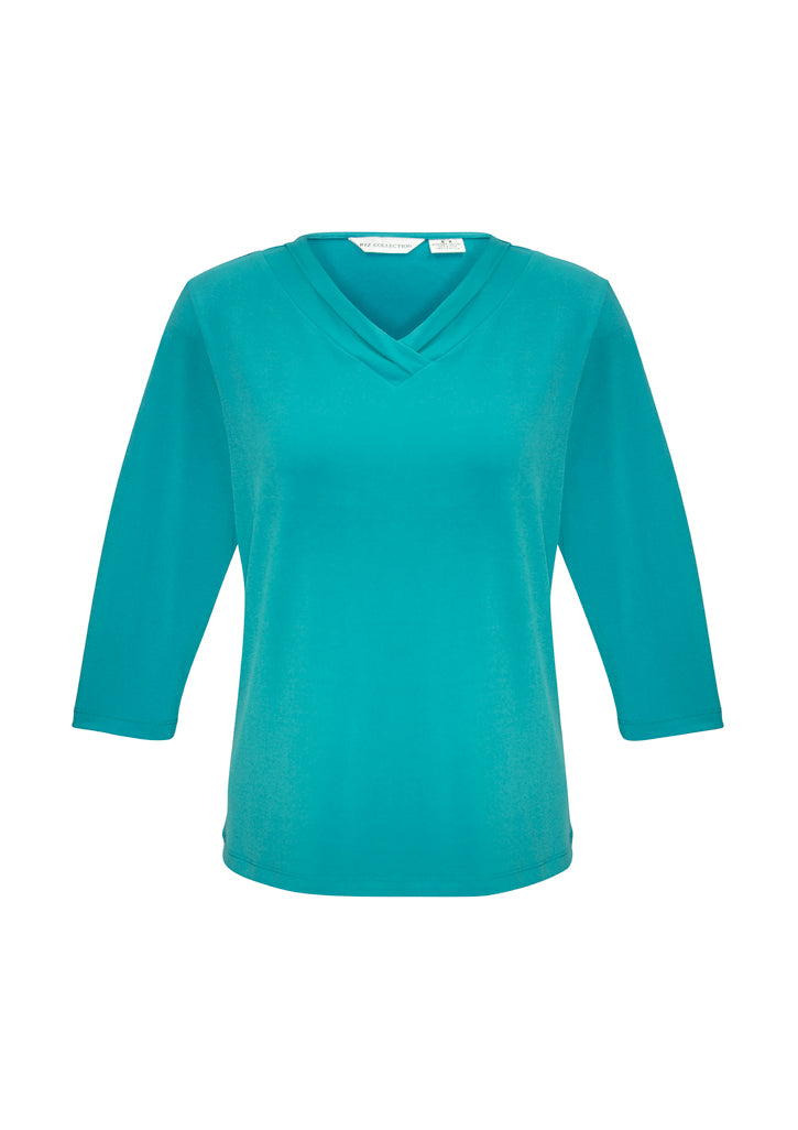 K819LT-Ladies Lana 3/4 Sleeve Top