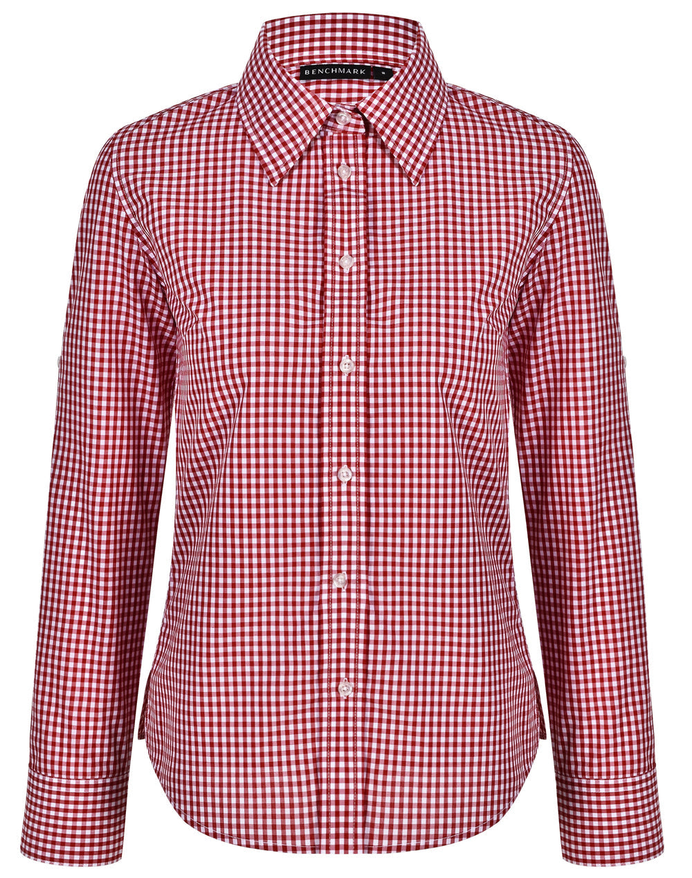 M8300L Ladies' Gingham Check Long Sleeve Shirt