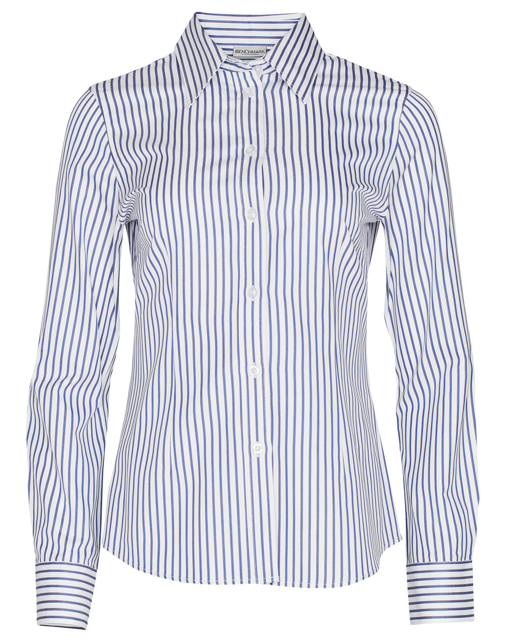 M8310L Ladies' Executive Sateen Stripe Long Sleeve Shirt