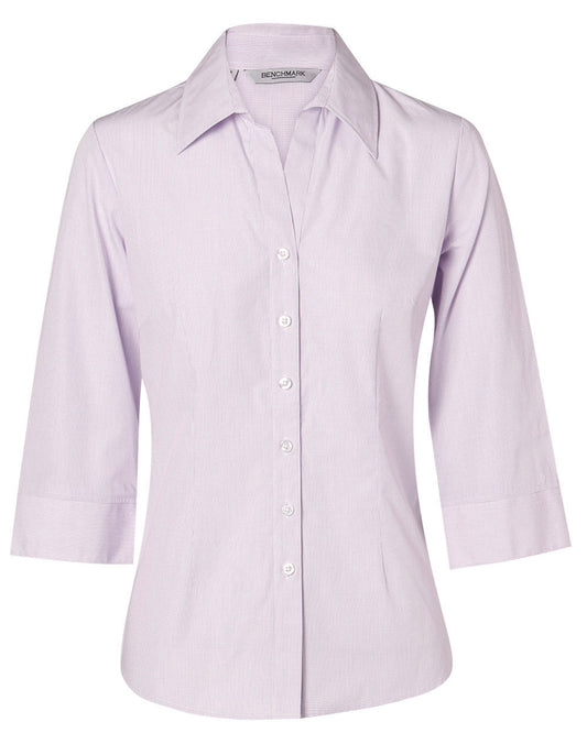 M8360Q Women's Mini Check 3/4 Shirt