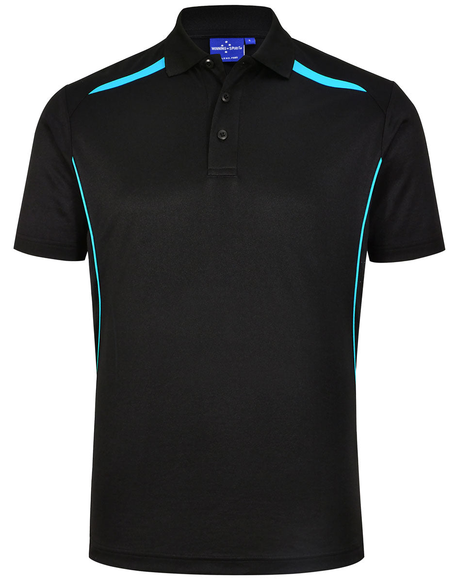 PS93 MENS SUSTAINABLE POLY/COTTON CONTRAST SS POLO