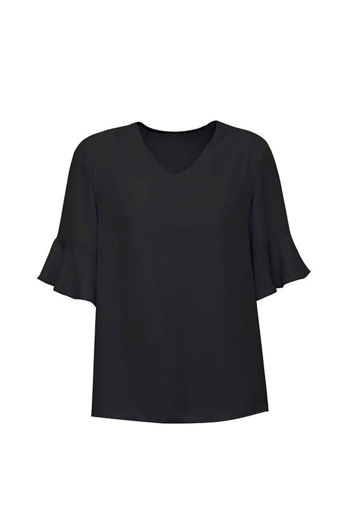 RB966LS-Aria Womens Fluted Sleeve Blouse