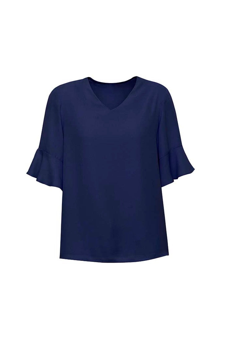 RB966LS-Aria Womens Fluted Sleeve Blouse