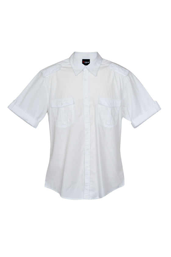 S001MS-Mens Military Short Sleeve Shirts