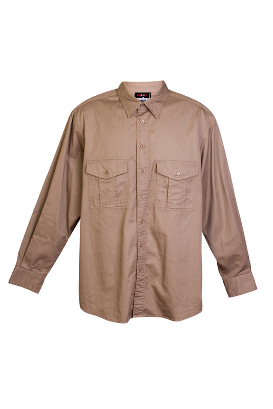 S005ML-Cotton Drill  Work long Sleeve Shirt