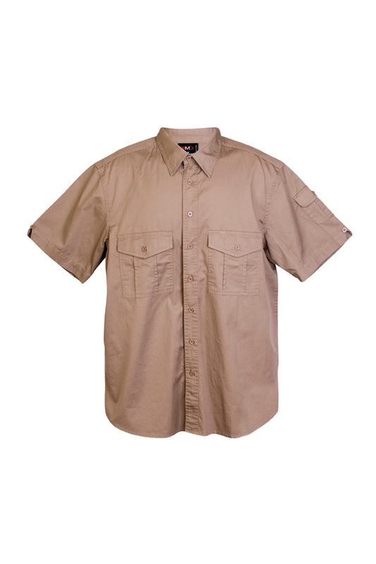 S005MS-Cotton Drill  Work Short Sleeve Shirt