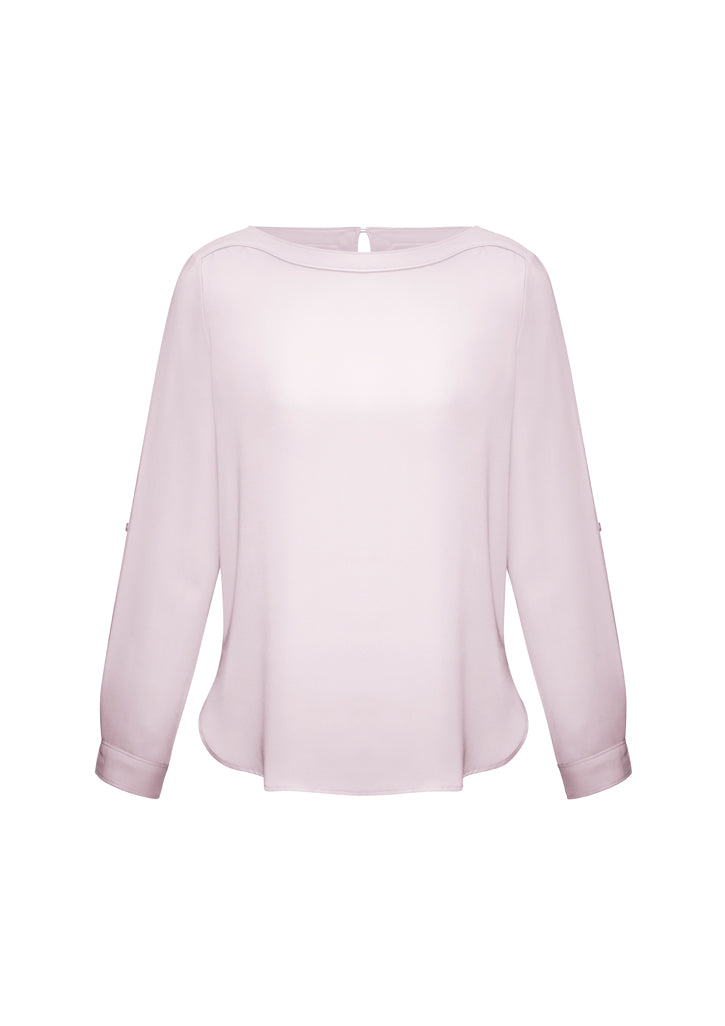 S828LL-Ladies Madison Boatneck Blouse