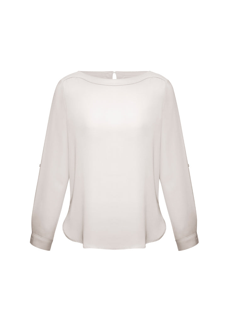 S828LL-Ladies Madison Boatneck Blouse