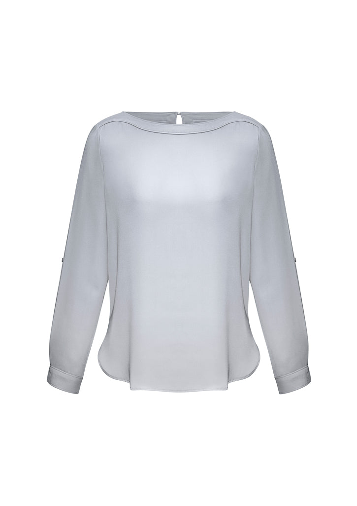 S828LL-Ladies Madison Boatneck Blouse