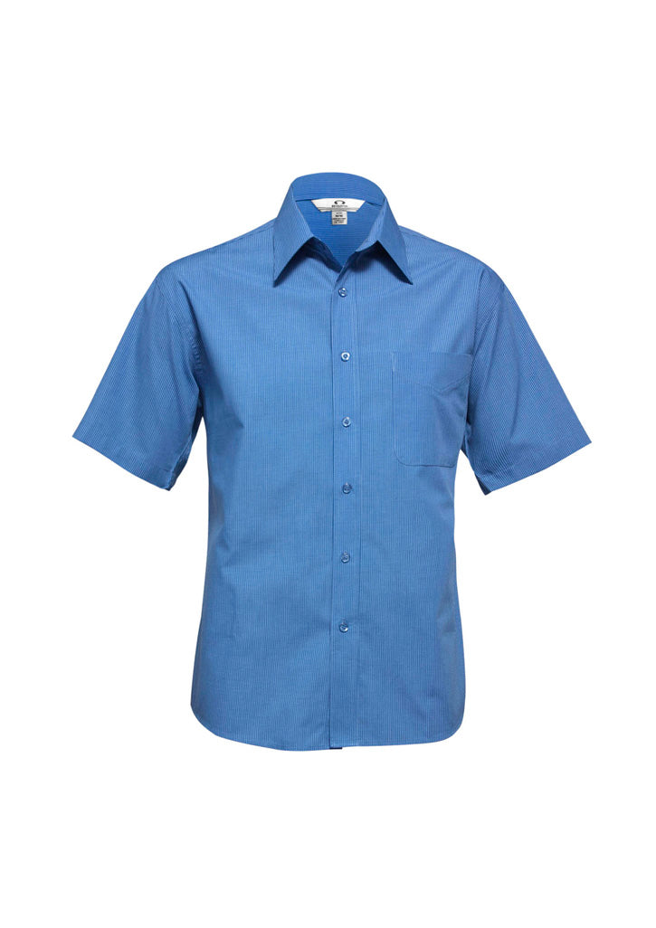 SH817-Mens Micro Check Short Sleeve Shirt