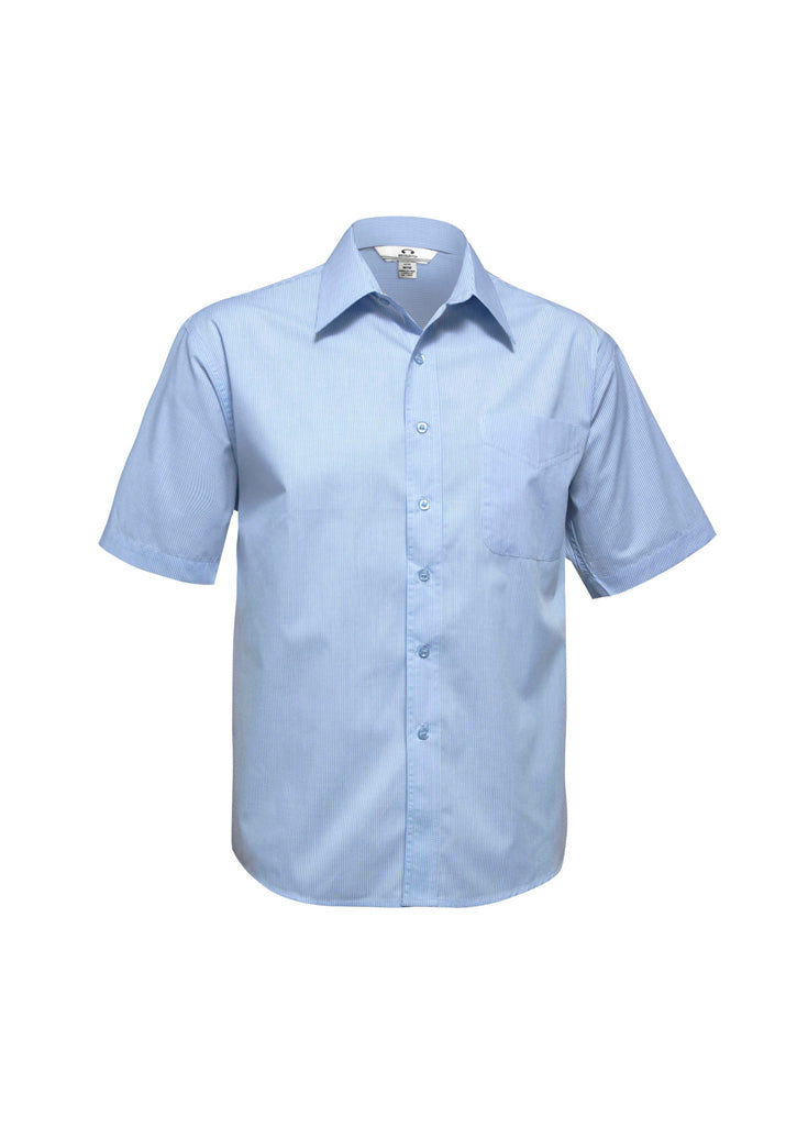 SH817-Mens Micro Check Short Sleeve Shirt