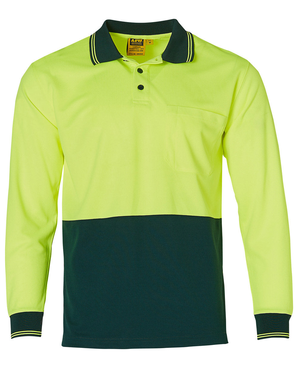 SW05TD High Visibility Long Sleeve Polo