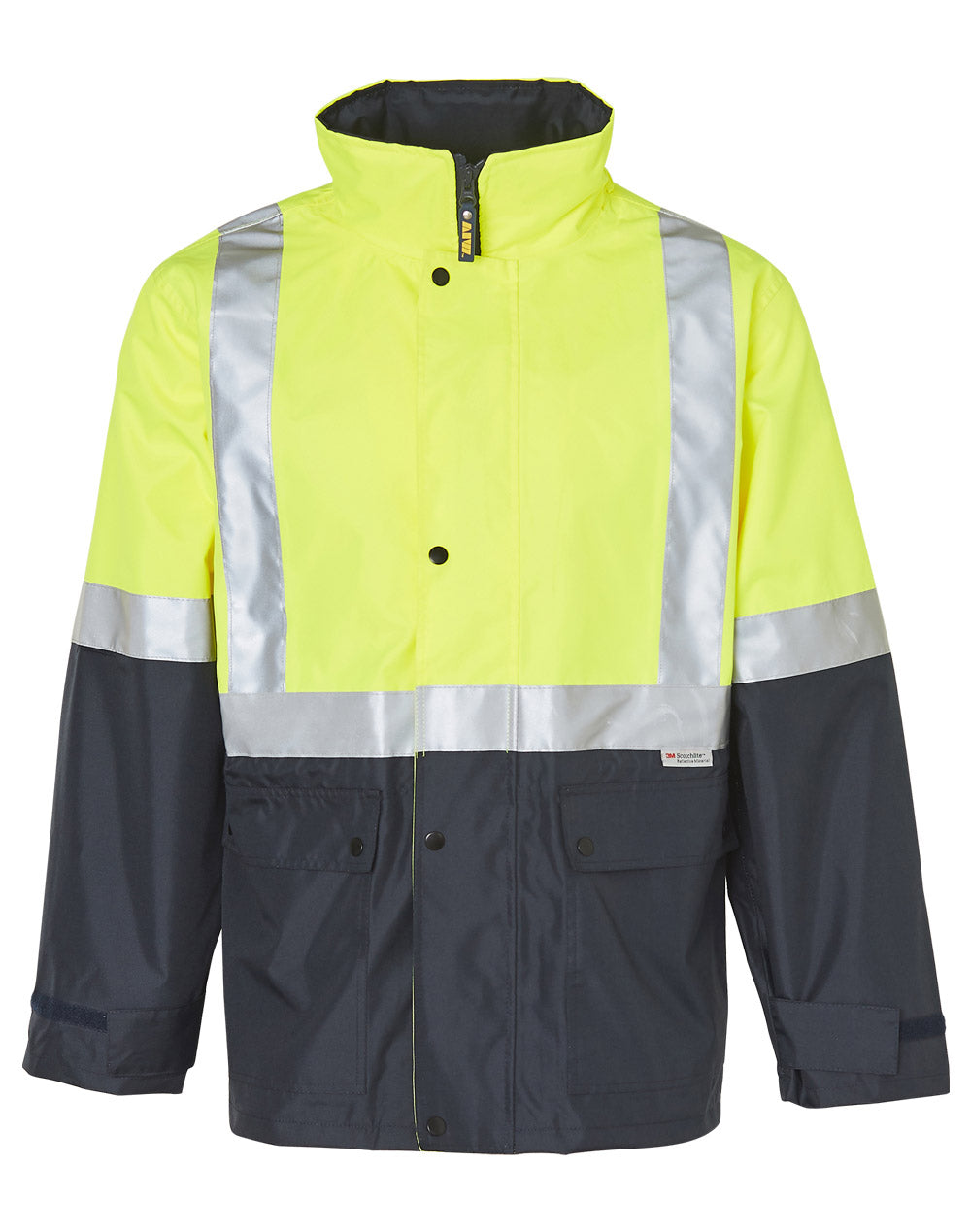 SW18A HI-VIS SAFETY JACKET WITH MESH LINING & 3M TAPES