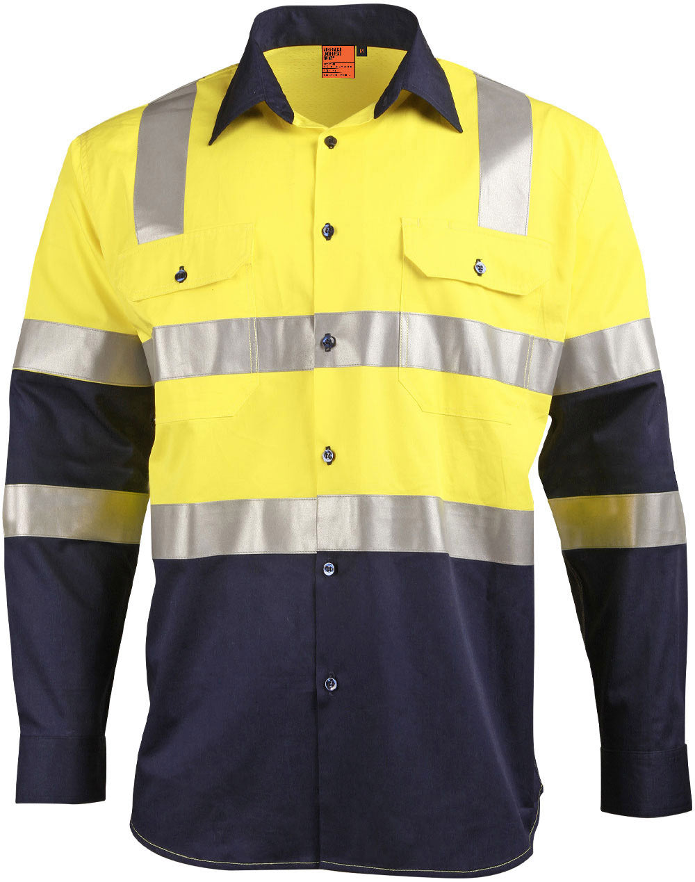 SW70 biomotion day/night light weight safety shirt with x back tape configuration