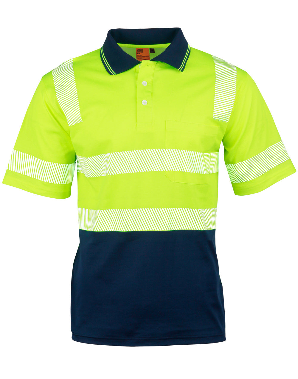 SW73 UNISEX TRUEDRY BIOMOTION SEGMENTED SS SAFETY POLO