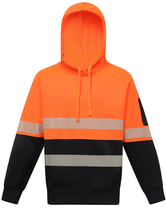 [SW88] Hi-Vis Two Tone Safety Hoodie With Segmented Tapes