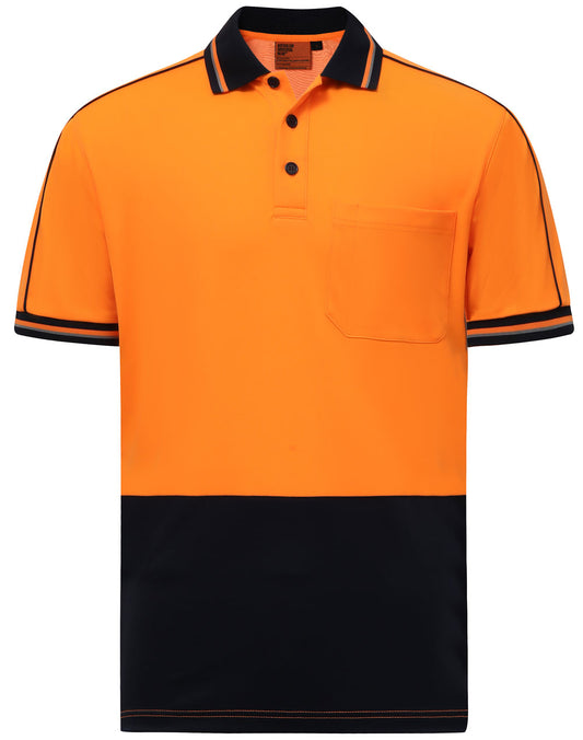 [SW89] Hi-Vis Sustainable Cool-Breeze Truedry Safety S/S Polo