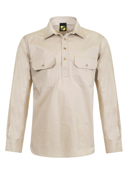 WS3029-Half Placket Full Col Sht