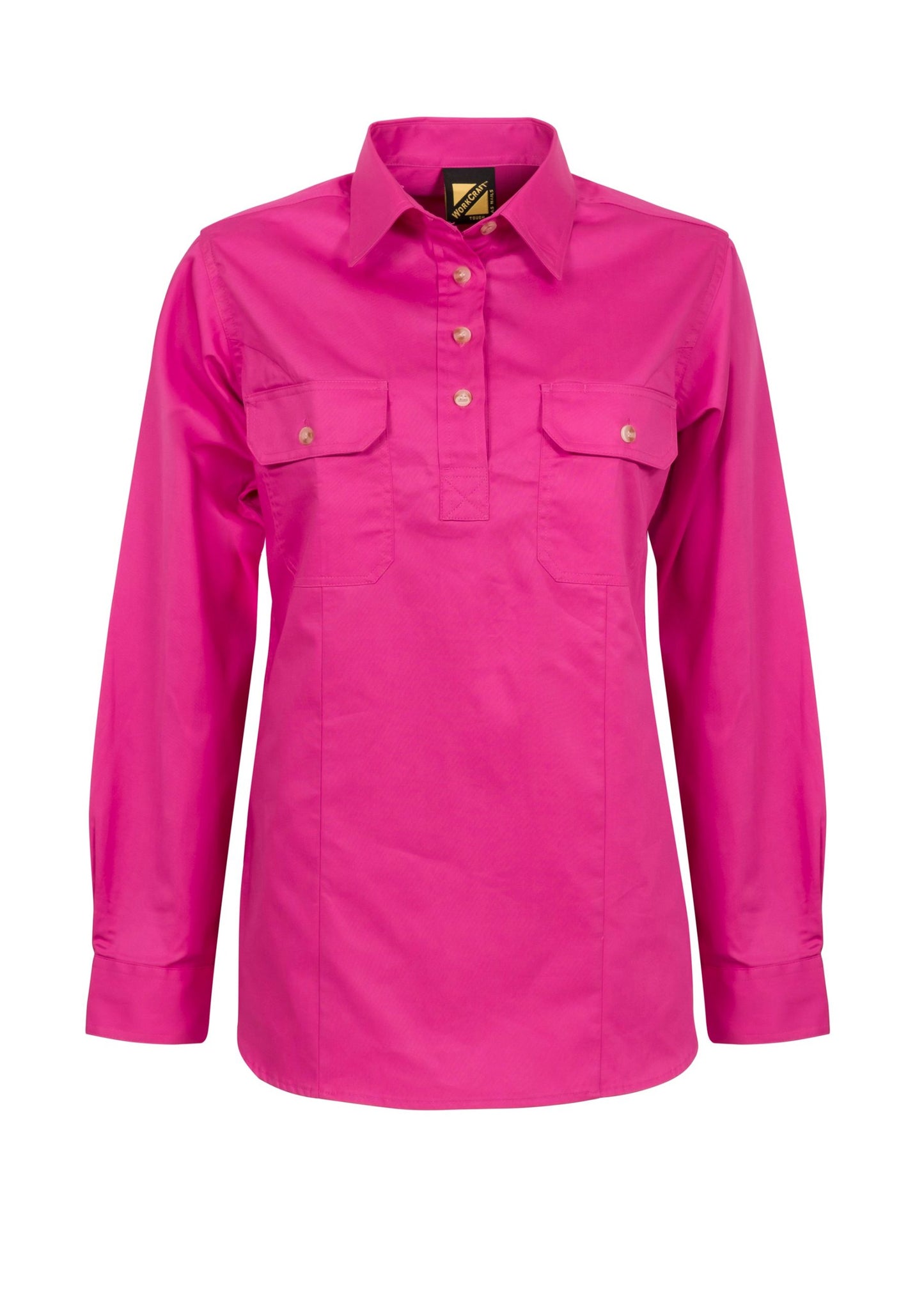 WSL505-Ladies Half Placket Shirt