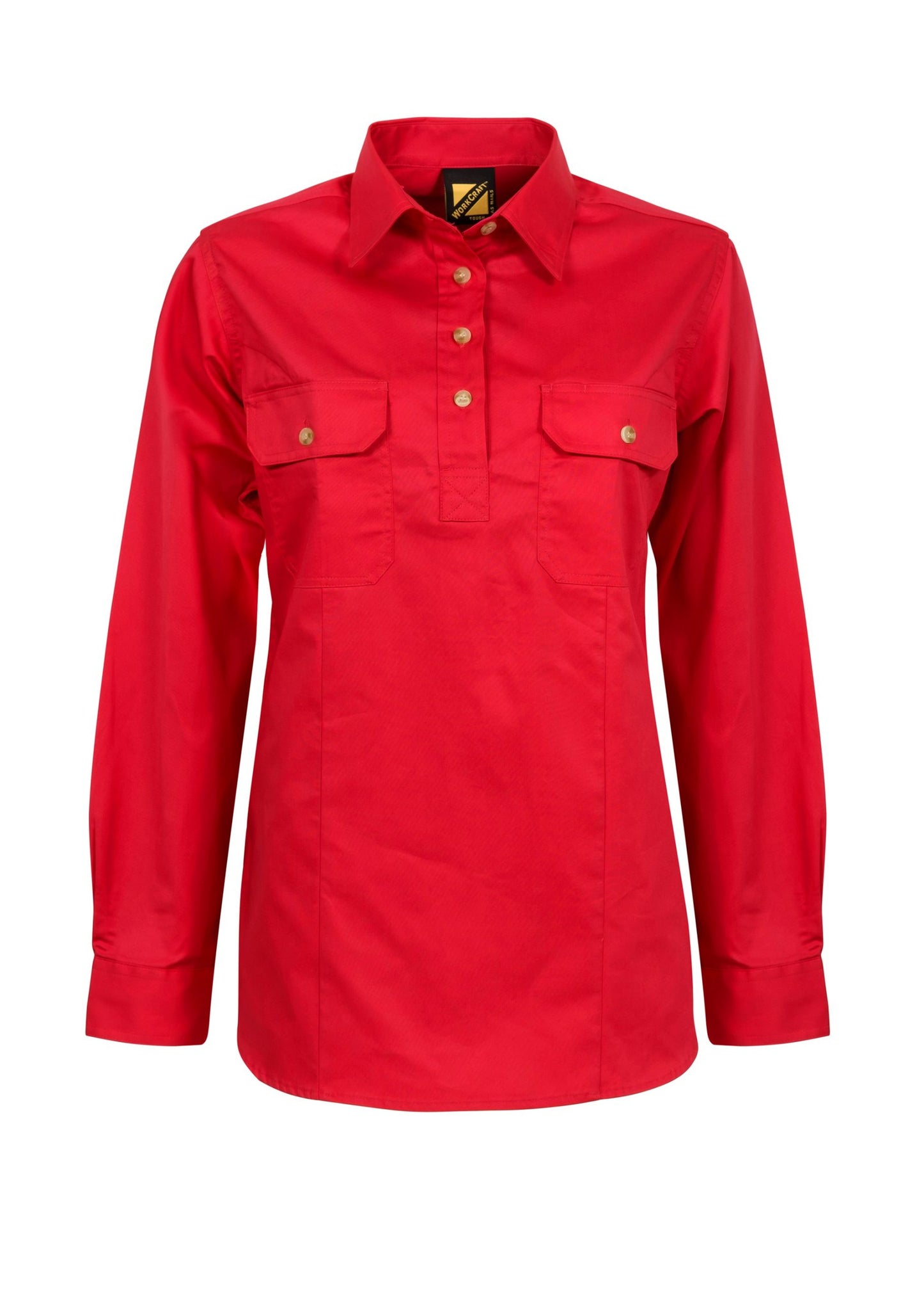 WSL505-Ladies Half Placket Shirt